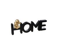 Créateur d'intérieur - Mot à Poser Déco "Home Singe" 37cm Noir & Or