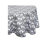 Atmosphera Nappe Anti-tache Palmier Gris foncé D180 cm