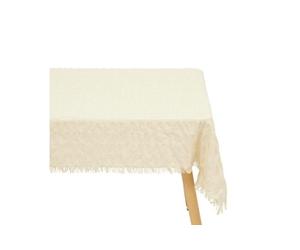 Créateur d'intérieur - Nappe Plissée "Ysel" 150x250cm Blanc Chaud