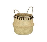 Créateur d'intérieur - Panier à Pompons Pliable "Alina" 37cm Beige