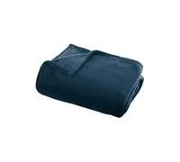 Atmosphera Plaid Doux Uni Flanel 125x150 cm Bleu Égéen