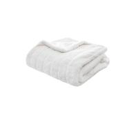 Atmosphera - Plaid Manoir Fausse Fourrure - Blanc 120x160 cm