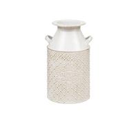 Créateur d'intérieur - Pot à Lait en Métal "Tino" 31cm Blanc