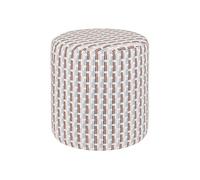 Atmosphera Pouf rond chenille - Beige