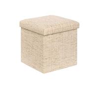 Atmosphera - Pouf Coffre Pliable olma 38x38cm Creme