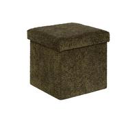 Atmosphera Créateur d'intérieur - Pouf Coffre Pliable "Soana" 38cm Kaki Vert