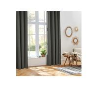 Créateur d'intérieur - Rideau à Oillets Isolant "Isa" 140x260cm Gris