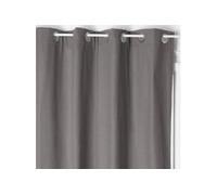 Créateur d'intérieur - Rideau Isolant en Coton "Isa" 140x260cm Gris Foncé