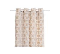 Créateur d'intérieur - Rideau Jacquard en Velours "Luna" 140x260cm Beige Lin
