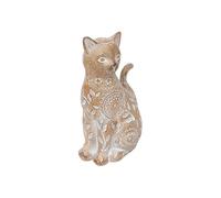 Créateur d'intérieur - Statuette Chat Déco "Lindo" 18cm Beige