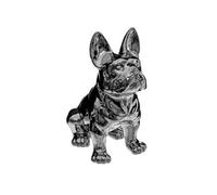 Atmosphera - Statuette Bulldog - céramique - Argent - H12 cm