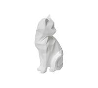 Atmosphera - Statuette Chat - résine - Blanc - H20 cm
