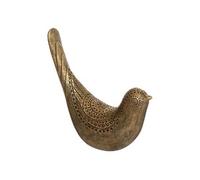 Atmosphera - Statuette Oiseau - résine - doré - H17 cm