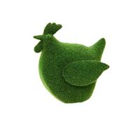 Créateur d'intérieur - Statuette d'extérieur Poule "Grass" en Acier Vert L. 24 cm