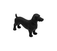 Créateur d'intérieur - Statuette en Résine Chien "Basset" 40cm Noir