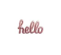 Sticker Ballon Hello 22x40cm Rose