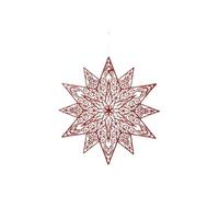 Créateur d'intérieur - Sujet de Noël "Etoile Maxi" 48cm Rouge
