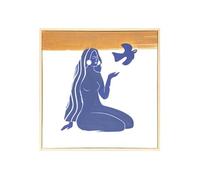 Créateur d'intérieur - Tableau Imprimé Déco "Melody" 45x45cm Bleu