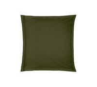 Atmosphera - Taie d'oreiller Carrée Carina 63 x 63 cm Coton 57 Fils/cm², Finition Volant Plat - pour Chambre, Linge de Lit