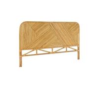 Atmosphera Créateur d'intérieur - Tête de Lit Tanae en Rotin - Beige - 160 x 103 cm - Style Bohème - pour Lit 2 Personnes, Chambre