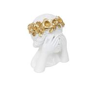 Créateur d'intérieur - Tête Femme Déco "Wild Romance" 22cm Blanc