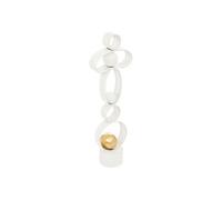 Créateur d'intérieur - Tour Déco Design en Métal "Rob" 65cm Blanc