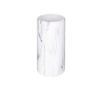 Atmosphera - Vase Cylindre - marbre - Blanc - H20 cm