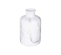 Atmosphera – Vase déco effet marbre Soa – H17-5 cm – Blanc