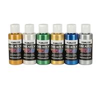 Createx Colors Createx Pearl 5804-00 Lot de 6 aérographes Couleurs assorties 56,7 g Multicolore