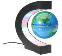 Créatif Globe Terrestre Lumineux Flottant Magnétique Lévitation Globe Lamp avec Lumières LED Sphère pour Démonstration Bleu