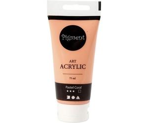 Creativ Company - Pigment Art Acrylic Paint Pastel Coral, 75ml 35142
