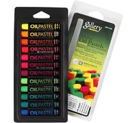 Creativ Lot de 12 pastels à l'huile, 1 cm d’épaisseur, L : 7 cm, couleurs fluo