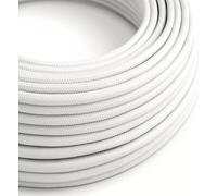 Creative-Cables Câble d'alimentation en tissu DALI d'origine 5 x 0,75 mm² (50 m, blanc RM01)
