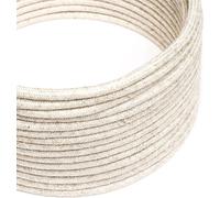 Creative-Cables Câble d'alimentation en tissu DALI d'origine 5 x 0,75 mm² (50 m, blanc RN01)