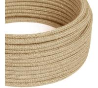 Creative-Cables Câble d'alimentation en tissu DALI d'origine 5 x 0,75 mm² (50 m, jute RN06)