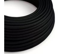 Creative-Cables Câble d'alimentation en tissu DALI d'origine 5x0,75 mm² (50 m, noir RM04)