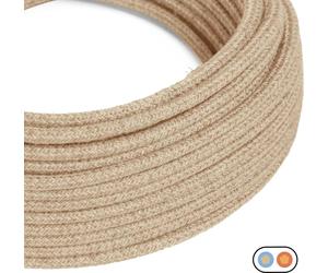 Creative-Cables Câble électrique plat d'origine 2x0,75 mm² (50 m, jute PN06)
