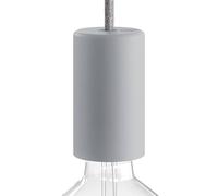 creative cables EIVA Elegant, kit Douille d'extèrieur E27 IP65 en Silicone - la première Douille au Monde IP65 Qui Peut-Etre câblée - Gris Glacier