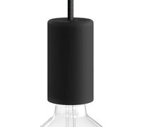 creative cables EIVA Elegant, kit Douille d'extèrieur E27 IP65 en Silicone - la première Douille au Monde IP65 Qui Peut-Etre câblée - Noir
