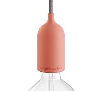 creative cables EIVA Pastel, kit Douille d'extèrieur E27 IP65 en Silicone - la première Douille au Monde IP65 Qui Peut-Etre câblée - Saumon