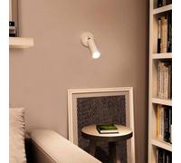 Creative Cables - Fermaluce Metal : spot orientable en métal avec abat-jour Tub-E14, applique murale