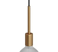 creative cables Kit Douille E27 cylindrique en métal avec Serre-câble de 15 cm - Bronze satiné