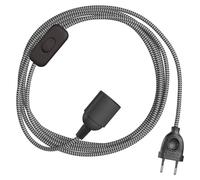 Creative Cables - SnakeBis Zig-Zag - Câblage avec douille et câble en tissu à effet zigzag