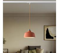 creative cables - Suspension avec abat-jour Coppa et adaptateur pour rail - Ampoule incluse