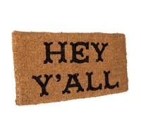 Creative Co-op 32" l X 40,6 cm W Naturel en Fibre de Coco Hey Yall $ Paillasson