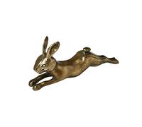 Creative Co-op Lapin décoratif en Aluminium gaufré, décor en Laiton Antique