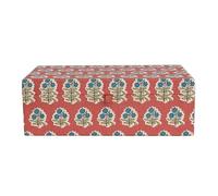 Creative Co-op Motif floral recouvert de tissu et miroir intérieur, boîte à bijoux multicolore, multicolore