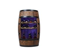 CREATIVE COOPER Étagère à vin en Bois - Mini Bar - Cave à vin avec lumières LED - 80 cm de Haut - Décoration rétro - Comptoir de Maison (wengé)