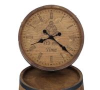 CREATIVE COOPER Horloge murale en bois d'aulne, horloge de baril 48 x 48 cm, couleur wengé