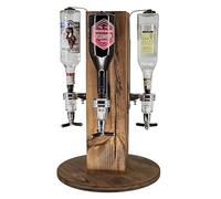 CREATIVE COOPER Stand d'alcool avec 4 becs verseurs fûts - 57x38cm - Wengé
